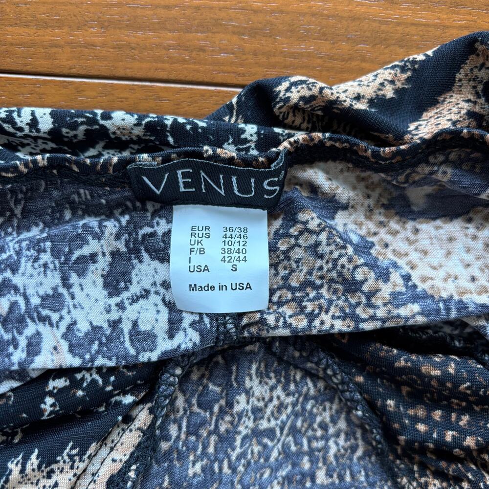 Venus Beaded Halter Maxi Dress Animal Snake Print 2010s Beach Boho Summer Small - Picture 7 of 16